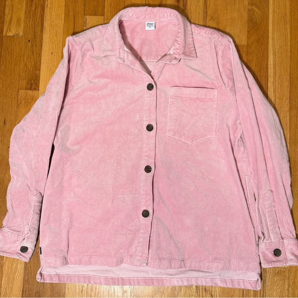 Pink Corduroy Utility Jacket